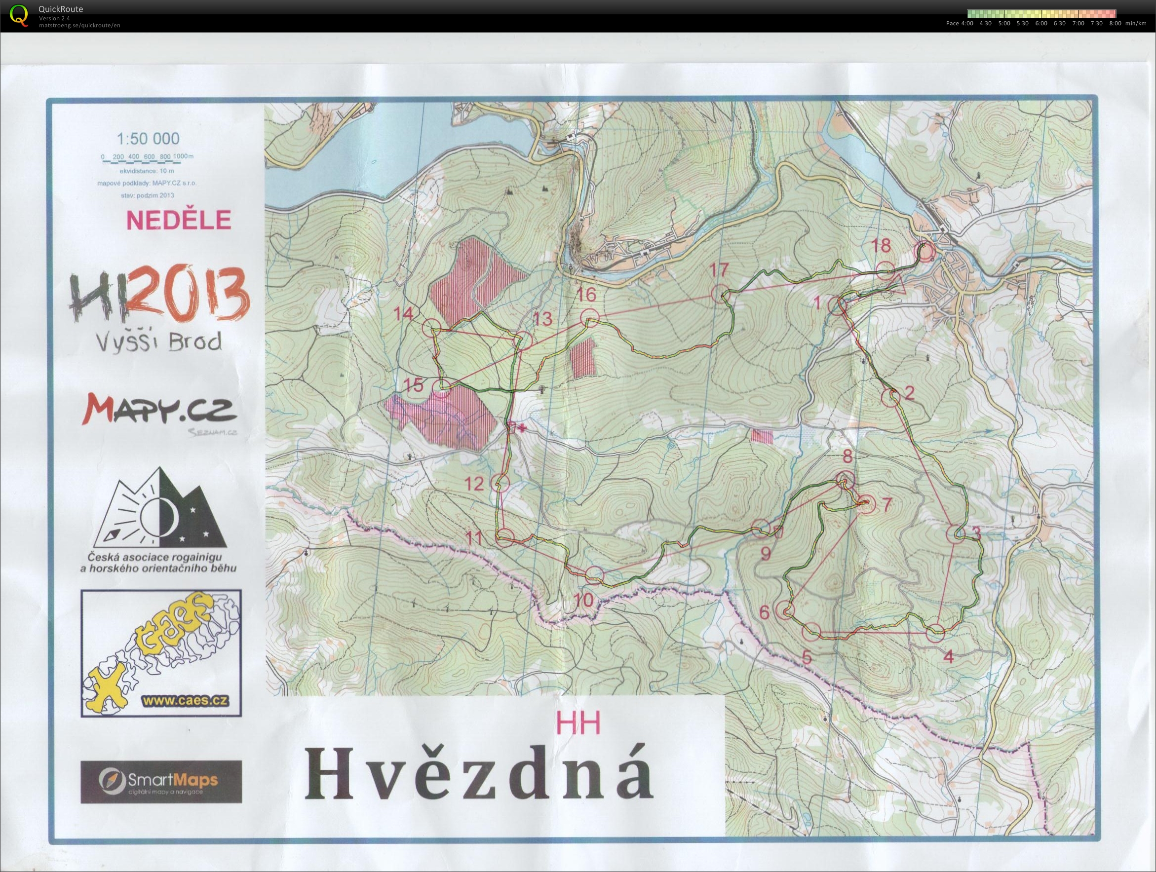 HROB 2013 (Czech Mountain Orienteering Championships) Day 2 (2013-11-03)